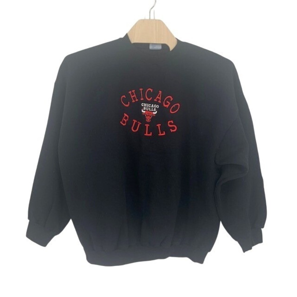Vintage Chicago Bulls Logo 7 Sweatshirt XXXL Made USA Embroidered NBA 90s